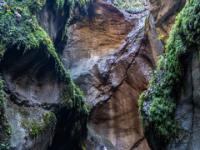 Die Klamm verengt sich dann gewaltig